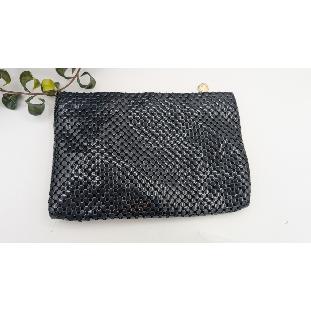 Whiting & Davis Black Clutch Bag